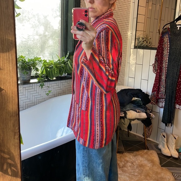 Vintage California Concepts Serape Print Blazer Sz S - Picture 2 of 10